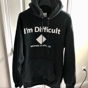 Black Diamond I’m Difficult Hooded Sweatshirt